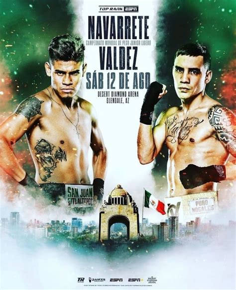 Vaquero Navarrete Vs Scar Valdez Horario Y D Nde Ver En Vivo La Pelea