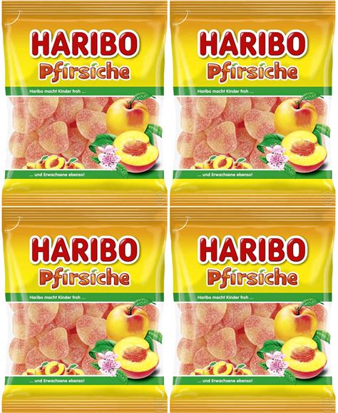 Haribo Pfirsiche Peach Gummy Candy 4 Pack 4 X 175g