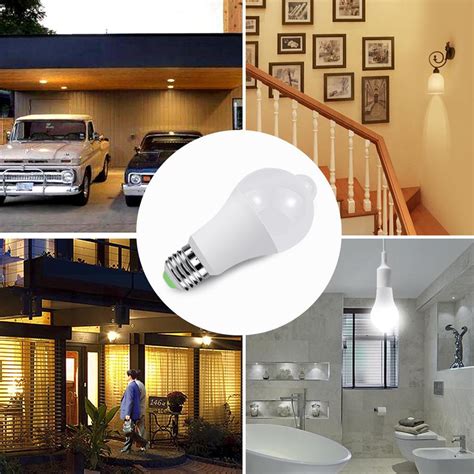 Buy E27 LED PIR Motion Sensor Night Light 12W Sensor Lamp Bulb At