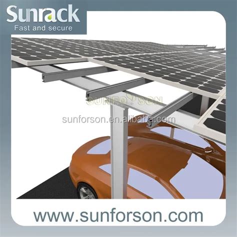 Cantilever Steel Waterproof Aluminum Car Solar Panel Mounting Structure