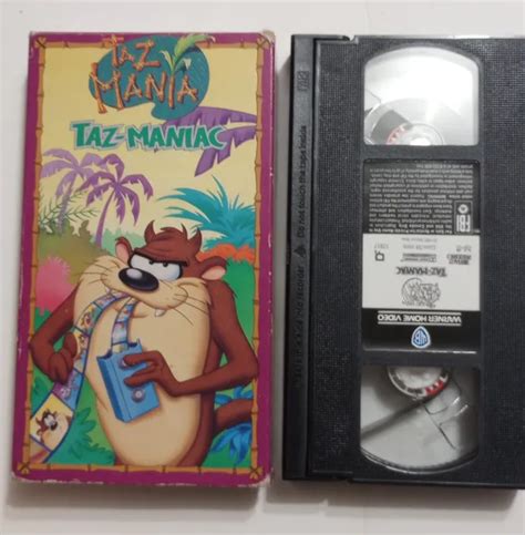 TAZ MANIA TAZ MANIAC VHS 1993 Warner Bros Home Video Grande Forme