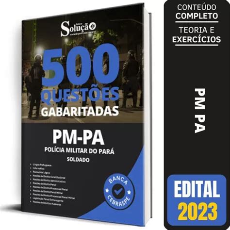 Caderno De Quest Es Pm Pa Soldado Gabaritadas Mercadolivre