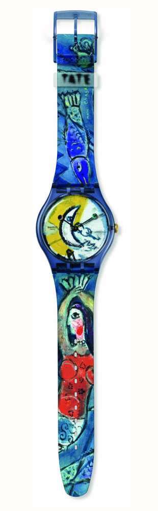 Swatch X Tate Chagall S Blue Circus Swatch Art Journey Suoz C