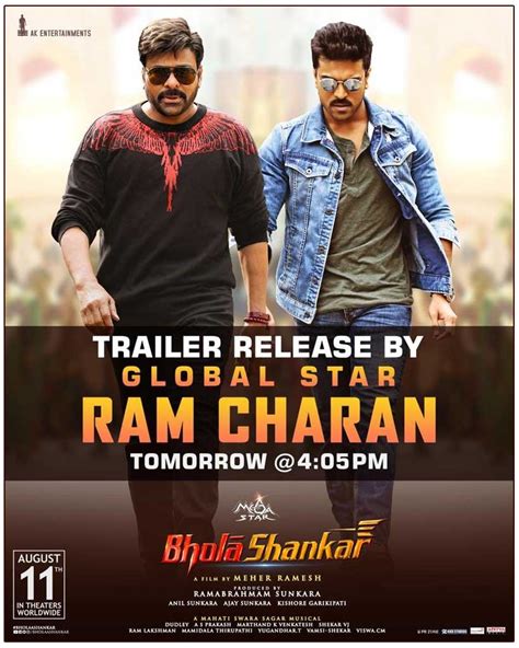 Ram Charan To Launch Bholaa Shankar Trailer Cinejosh