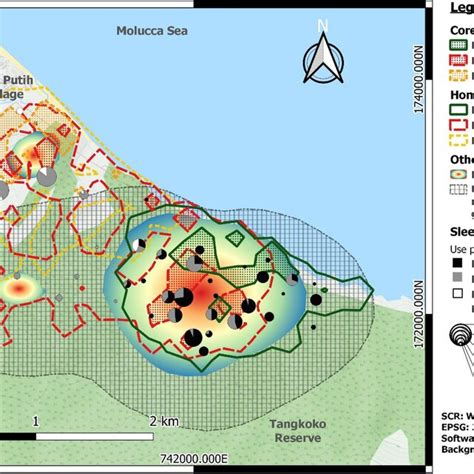 Study Site Map Home Ranges Brownian Bridge Movement Models