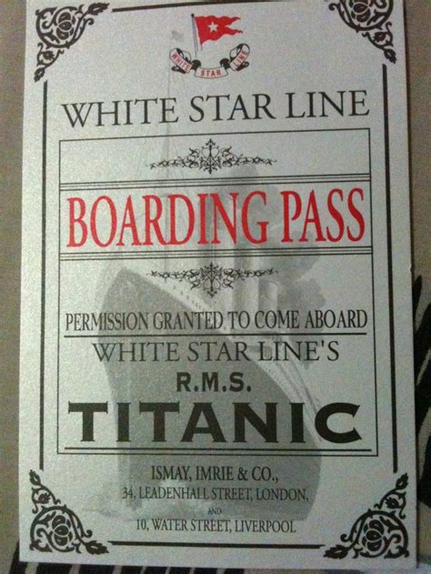 Titanicboardingpass Titanic Ship Titanic Facts Titanic Artifacts Porn Sex Picture