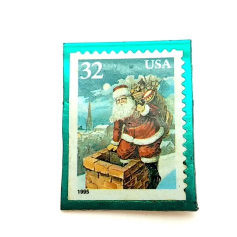 Three Vintage USPS Holiday Stamp Pins Etsy