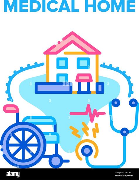 Medical Home Vector Concept Color Illustration Stock Vector Image And Art Alamy