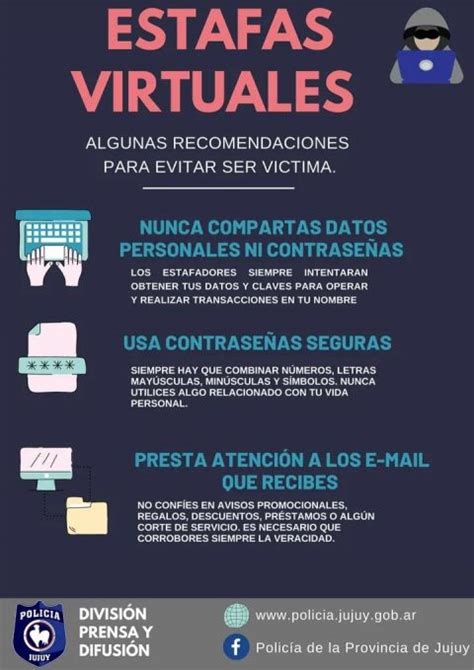 Consejos Para Evitar Estafas Virtuales Policia De La Provincia