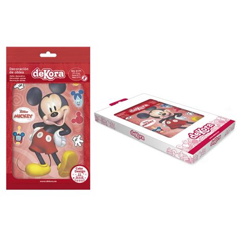 Silueta Oblea Para Tarta Con Dise O Mickey Mouse