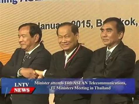 Lao NEWS On LNTV Minister Attends 14th ASEAN TELMIN In Thailand 27 1