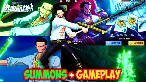 Dracule Mihawk V2 Summons Gameplay In One Piece Fighting Path OPFP