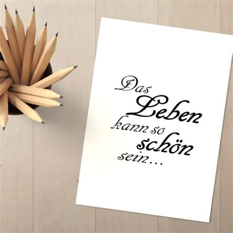 Stempel Das Leben Kann So Schön Sein 100 Handmade Von Newstamps