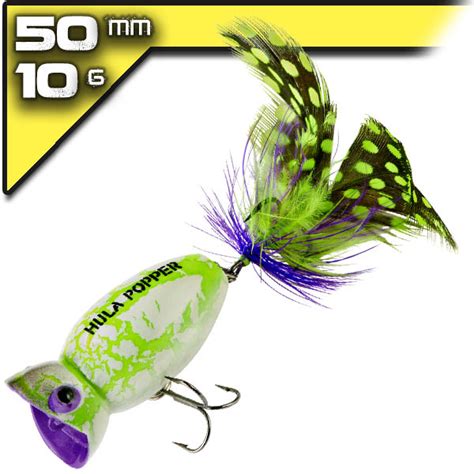 Arbogast Hula Popper Cm G White Zombie M Csalik Felsz Ni