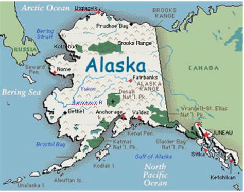 Regions of Alaska Class A Diagram | Quizlet