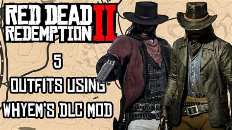 5 Outfits Using WhyEm's DLC Mod || Red Dead Redemption 2 - YouTube