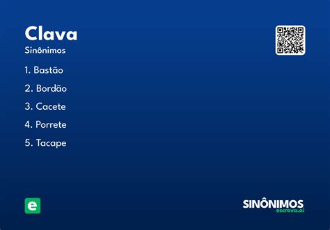 Significado Da Palavra Clava - Clava - Significado e Sinônimo - escreva.ai