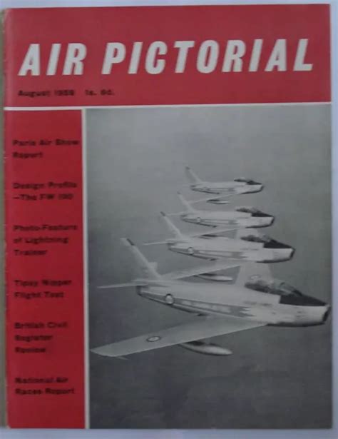 Air Pictorial Magazine August 1959 Volume 21 Number 8 £500