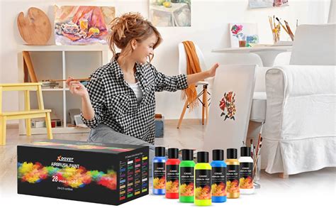 Xdovet Airbrush Paint Colors Airbrush Paint Set Ml Oz Ready