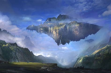 Floating Island Environment Sergey Zabelin On Artstation At