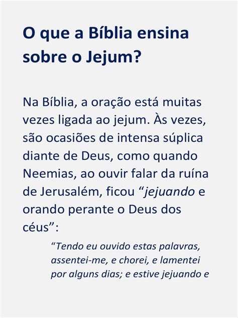 Para Que Serve O Jejum Na Bíblia - O Que A Bíblia Ensina Sobre o Jejum | PDF | Jejum | Oração