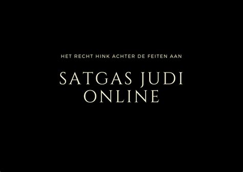 Satgas Judi Online Hanyalah Gimmick Semata Kumparan