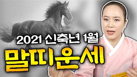 🐴🐴2021년 신축년 1월 말띠 나이별운세 임오생 경오생 무오생 병오생 갑오생 Youtube