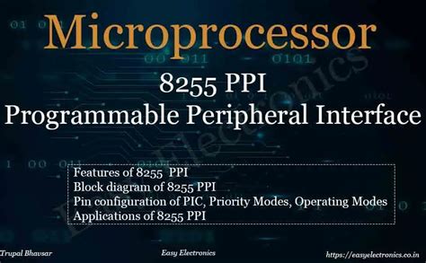 Ppi Programmable Peripheral Interface Easy Electronics