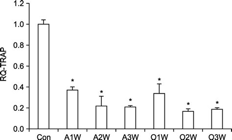 Relative Telomerase Activity Rta By Relative Quantitative Telomerase