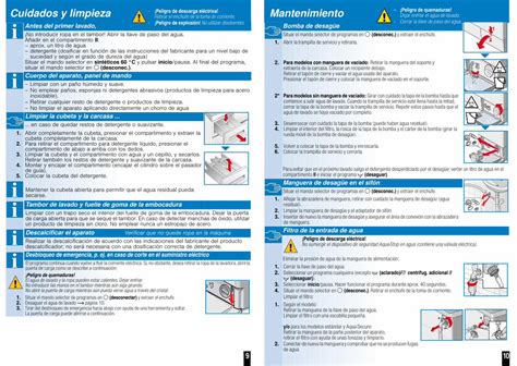 Pdf Su Lavadora Uso Correcto Del Aparato Preparativos Lavado