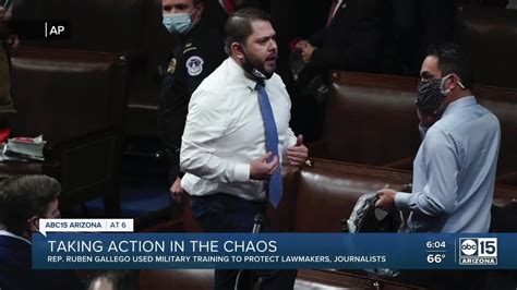 Rep. Ruben Gallego used military training during Capitol riots - YouTube