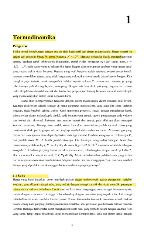 Fisika Termal Termodinamika Dan Fisika Statistik Untuk Sains Dan Teknik 8 52 1 Termodinamika