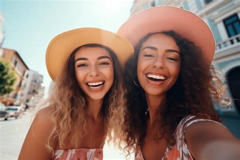 Premium Photo Multiracial Group Of Young People Taking Selfie