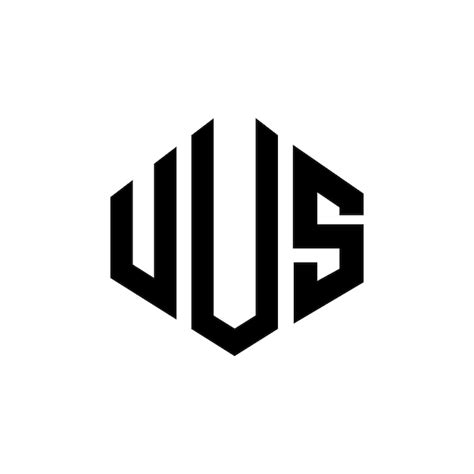 premium vector uus letter logo design  polygon shape uus polygon