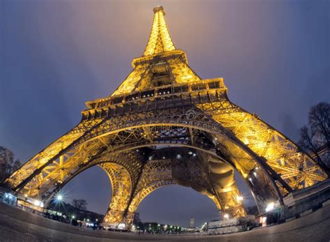 Tour Eiffel At Night Editorial Stock Photo Image Of Nature 36215673