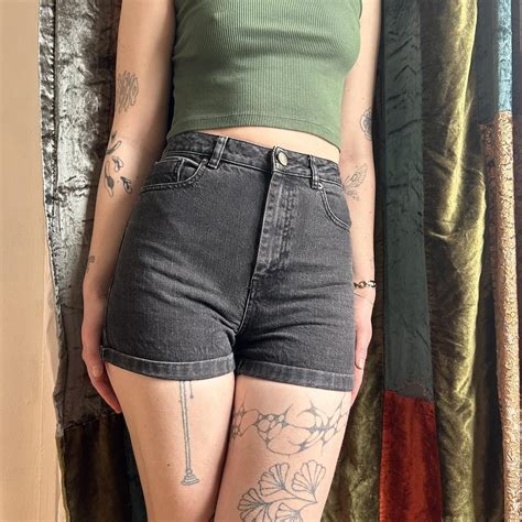 Black High Waisted Short Shorts Perfect For Depop