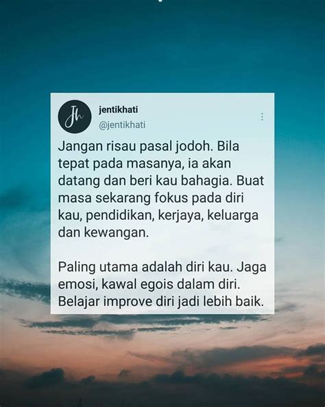 Jentikhati On Instagram SOAL JODOH Siapa Yang Tak Suka Bila Cakap