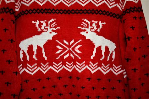 V Women S Red Xmas Reindeer Holiday Ugly Christmas Sweater Size