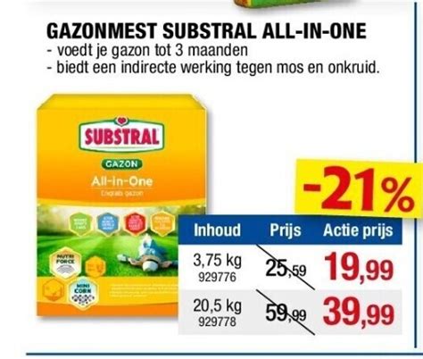 Gazonmest Substral All In One 3 75 Kg Promotie Bij Hubo