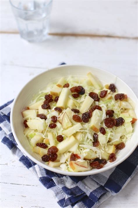 Deze Frisse Zomerse Salade Met Witte Kool En Appel Smaakt Heerlijk En