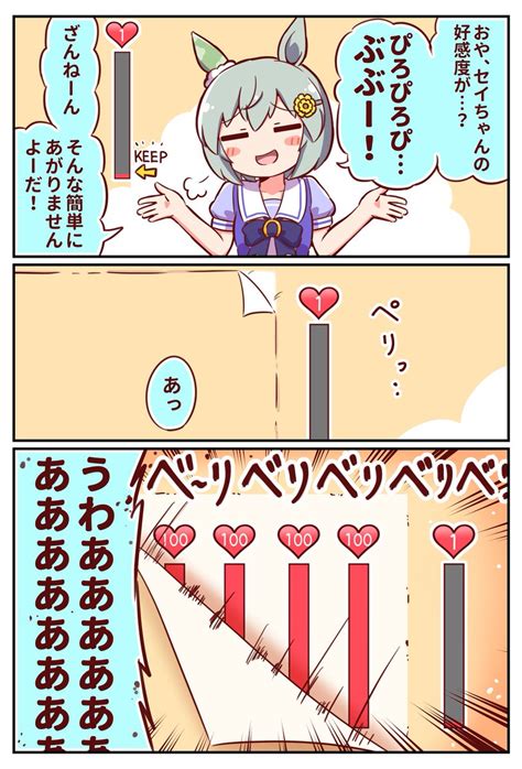 セイウンスカイ「セイちゃんの好感度 ウマ娘 セイウンスカイ 」恭きょうの漫画