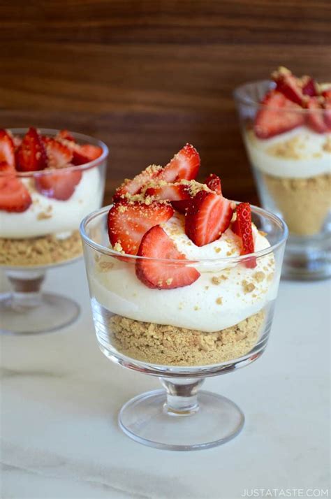 Easy No Bake Cheesecake Parfaits Just A Taste