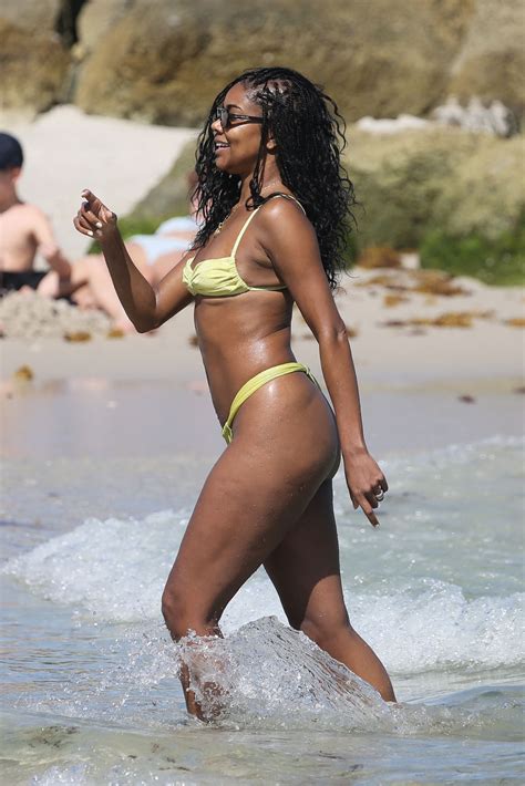 GABRIELLE UNION In Bikini At A Beach In Miami 04 07 2023 HawtCelebs