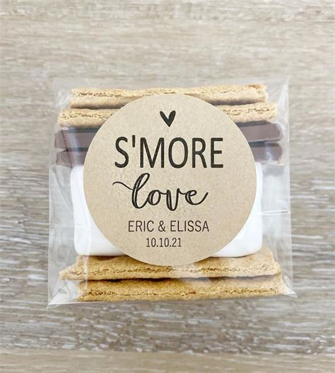 S Mores Favor Labels S Mores Favor Bags S Mores Wedding Favors S