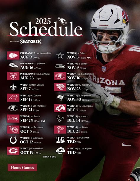 Cardinals Historical 2024 Schedule | Arizona Cardinals - AZCardinals.com