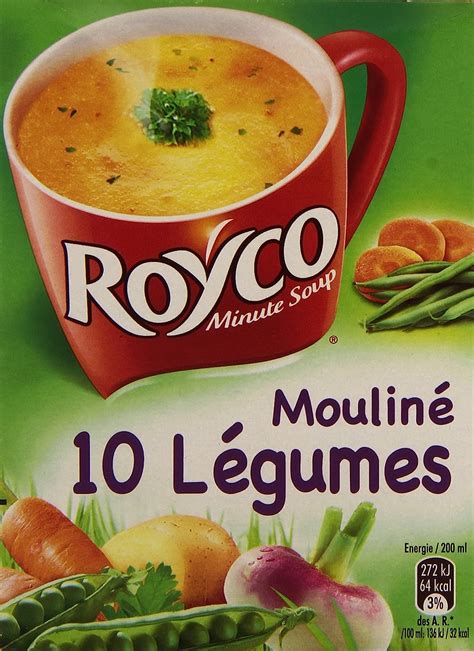 Royco Minute soup Soupe déshydratée Mouliné 10 Légumes 4 sachets de 20