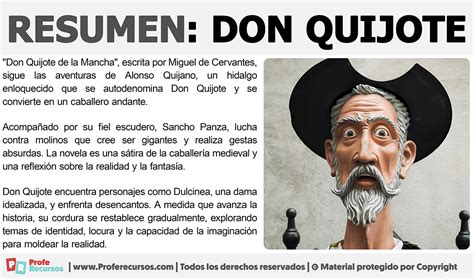 Resumen De Don Quijote De La Mancha