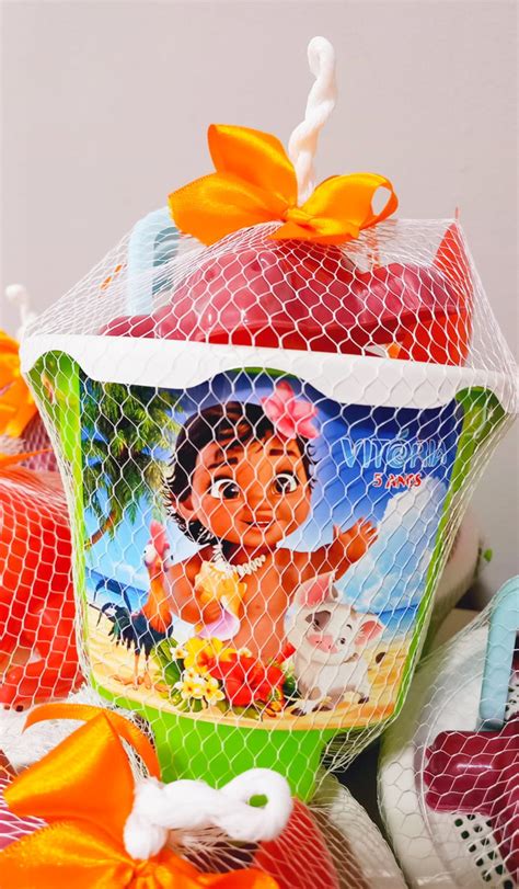 Balde De Praia Personalizado Moana Baby Elo