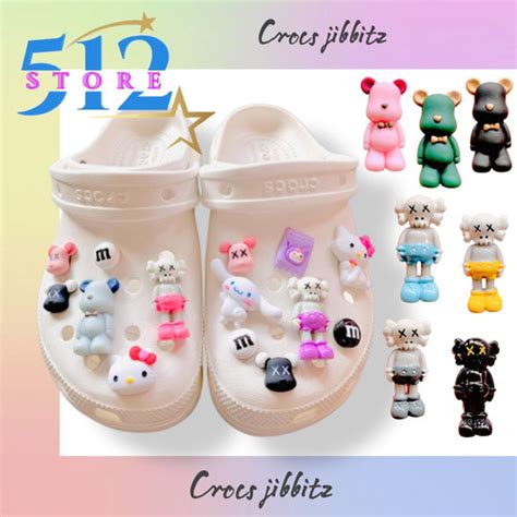 Jual Charms Crocs Jibbitz Designer Karakter Kaws X Bearbrick Full