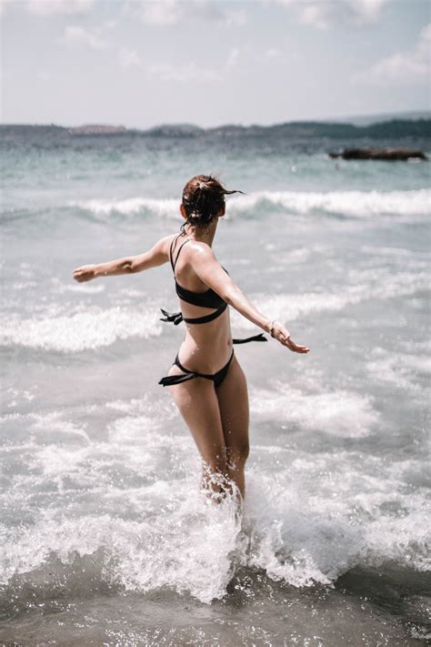 Free Images Water Fun Vacation Sea Wind Wave Beauty Bikini Beach Summer Ocean